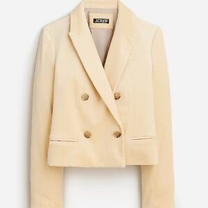 J. Crew Soft Cream Cropped Jacket